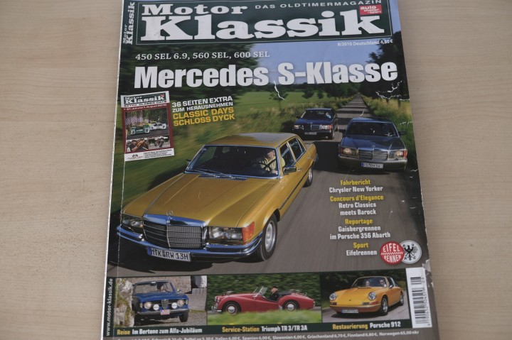 Deckblatt Motor Klassik (08/2010)
